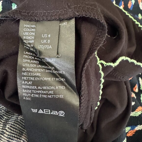 Maeve Debra Knit Faux Wrap Lined Navy Pencil Skirt | Anthropologie EUC Size 4 - Picture 5 of 10